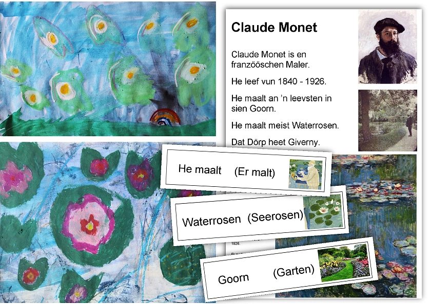Plattdeutsch Projekt zu Claude Monet. 