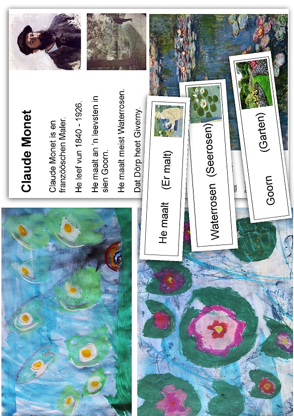 Auch der Künstler Claude Monet bietet Anlass zum lernen. 